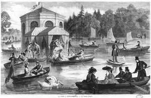 View of the Pond of the Court at Fontainebleau, engraved by Charles Maurand